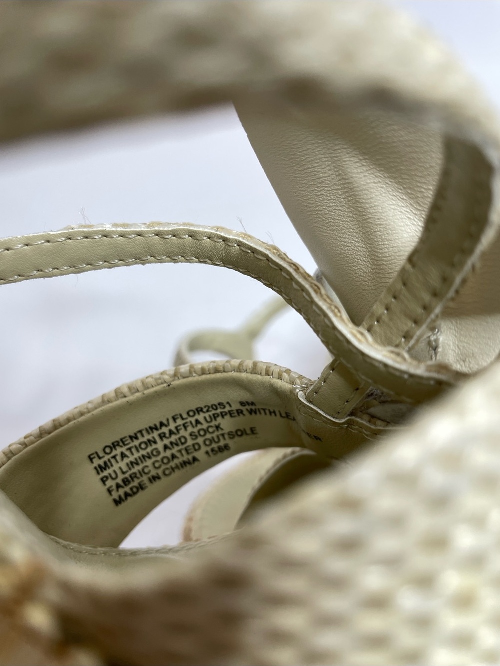 Steve Madden | Florentina Floral Wedge Sandal White Size 8 - Picture 12 of 12